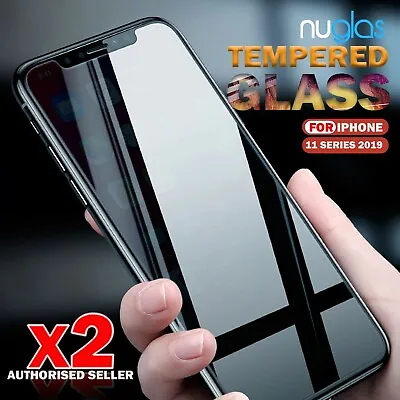 $6.50 • Buy NUGLAS 2X Genuine Screen Protector For IPhone 11 Pro Max XS XR SE Tempered Glass