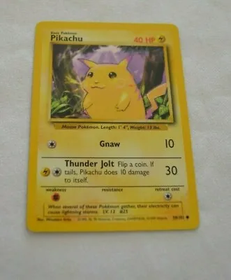 1999 Pokemon Pikachu 58/102 • $2.99