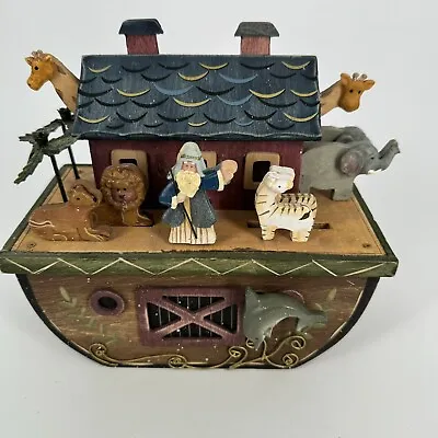 Vintage Large Noah's Ark Movement Music Box Plays : Wish You A Merry Christmas • $24.95