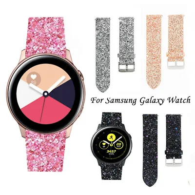 For Garmin Vivoactive 3 / Vivomove HR Watch Band Leather Glitter Wrist Strap • $16.99