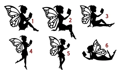 6 X Fairy Vinyl Decal Sticker Silhouette Wine Bottle Wall Art Mug Glass  • £3.25