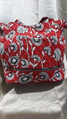 Vera Bradley Red Deco Daisy  Discontinued 2011 Pattern • $22.99