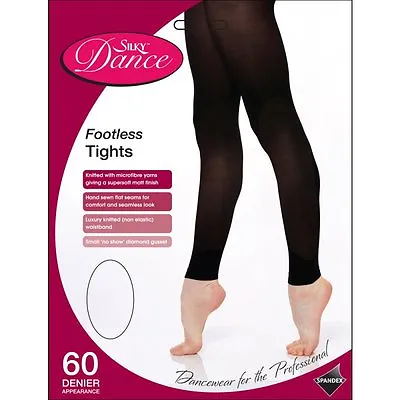 £4.75 • Buy Childrens Footless Dance Tights Girls 60 Den Ballet Tights In Tan - Ages 3-13