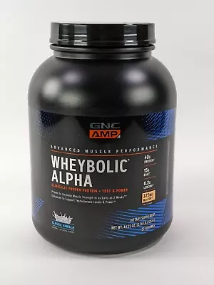 GNC Amp Wheybolic Alpha With MyoTOR Protein Powder Classic Vanilla 2.76lbs 01/27 • $44.95