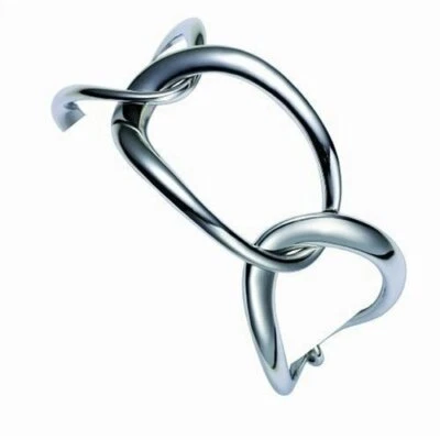 £45 • Buy DKNY NJ101504016.5 Ladies Stainless Steel Curved Bracelet
