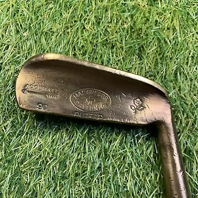 Antique MacGregor Heavy Bottom Putter Hickory Shaft RH 34.5  C0 Flange • $60