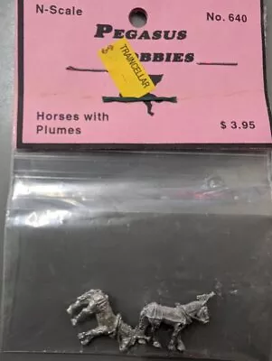 Pegasus Hobby 640 N Scale Circus Horses W/Plumes • $7.64