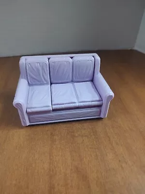 Fisher Price Loving Family Dollhouse PURPLE COUCH Pull Out Bed Hide-a-Bed RARE! • $12.99