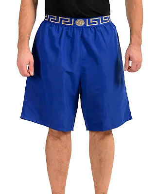 Versace Men's Royal Blue Swimwear Swim Board Shorts Versace Sz 3 US S IT 48 • $169.99