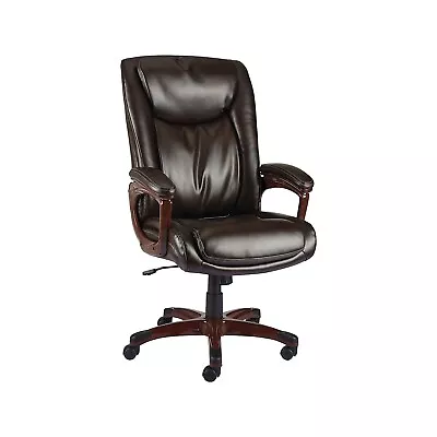 Staples Westcliffe Bonded Leather Computer And Desk Chair Brown 2/Pack • $248.88