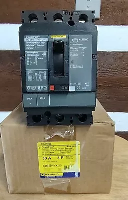 SQD HJL36050 3 Pole 50amp 600v  circuit Breaker. New Box Open • $365