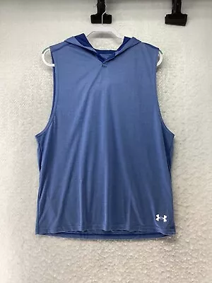 Under Armour Men's Cut Off Hooded Tank Size Large • $28.99