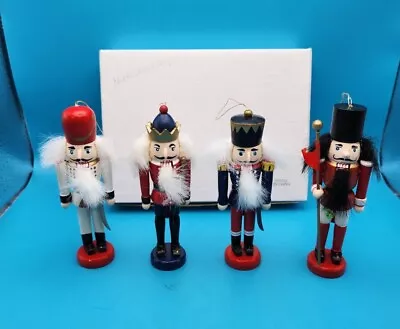 Nutcracker Set Of 4 Ornaments Wooden Soldier Christmas Decoration Holiday 5  • $11.99