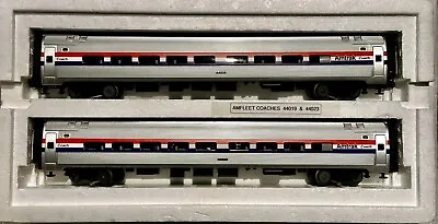 MTH 20-6655 O Amtrak 2-Car Amfleet Passenger Set #44019 & #44023 • $219.99