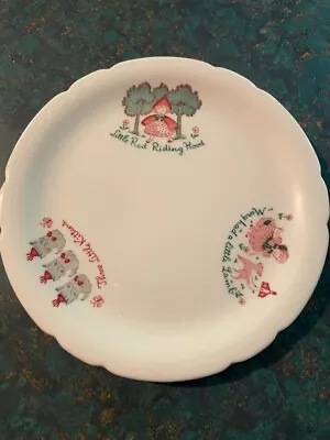 Walker China Nursery Rhyme Restaurant Plate Dated June 1942 FREE SHIPPING • $27.50