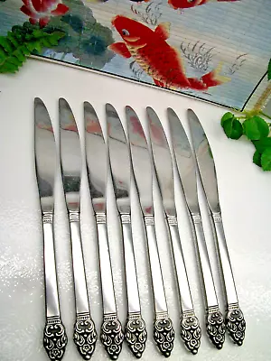 8   Oneida Community    VINLAND  Stainless Steel  Hollow Handle Dinner Knives • $29.98