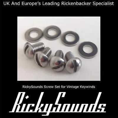 Vintage Keywind Slot Head Screws For Schaller Keywinds For Rickenbacker 4001 • $18.92