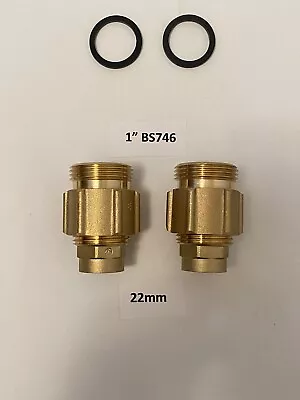 Domestic Gas Meter Adapter To 22mm For U6 E6 G4 Including Washers • £89