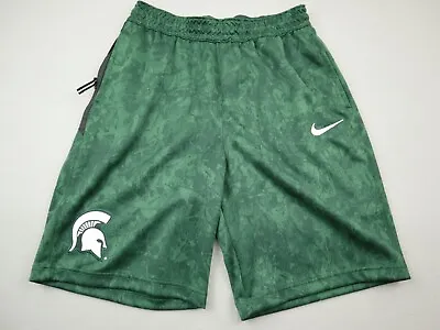 Michigan State Spartans Shorts Men Large Green Nike Dri Fit NCAA Basketball L • $34.99