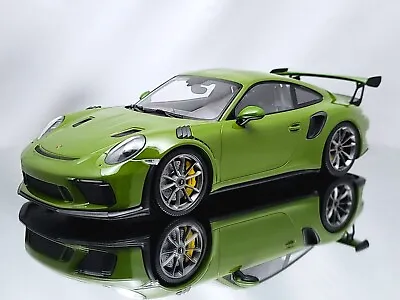 Minichamps Porsche 911 (991.2) GT3 RS 2019 Green Diecast Model Car 1:18 • $249.99