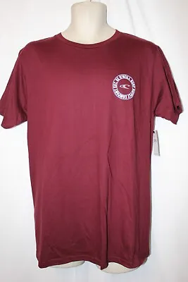 Mens O'Neill T-shirt M Nwt The Hills Burgundy • $14.95