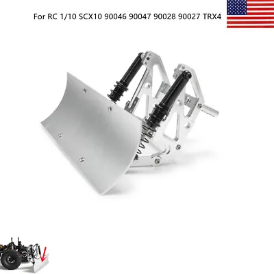 Metal Snow Plow Sand Shovel Tools For RC 1:10 Axial SCX10 Crawler 90046 TRX4 US • $40.18