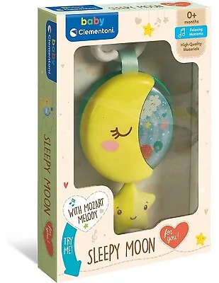 Baby Clementoni Sleeping Moon Music Box Toddler Musical Night Light Age New Born • £11.99