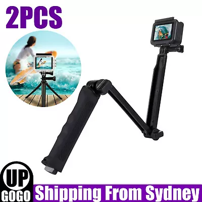 2PCS 3 Way GoPro Tripod Selfie Stick Monopod Adjustable For Go Pro Hero 8 7 6 5  • $27.42