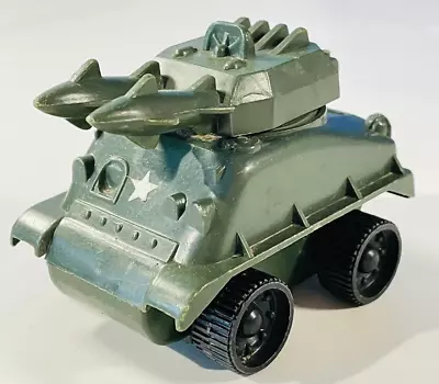 Vintage Plastic Toy Tank U.S ARMY Green Hong Kong 3  • $7.49