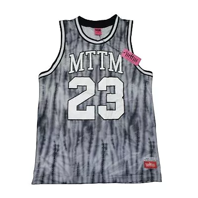 Married To The Mob MTTM #23 Basketball Jersey Tie Dye Grey / White Women's Small • $45