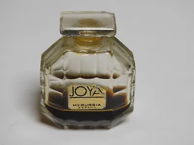 VERY RARE VINTAGE 1950's MYRURGIA JOYA PERFUME EXTRACT 1/4 Fl Oz BOTTLE • $10