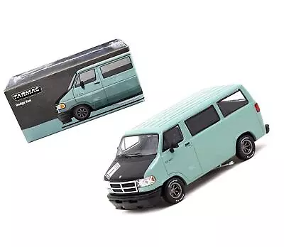 Dodge RAM 150 Van Light Green With Black Hood Global64 Series 1/64 Diecast Model • $26.26