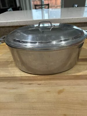 Vintage MCM Miracle Maid G2 Cast Aluminum Roaster Dutch Oven With Lid 6 Quart • $48.96