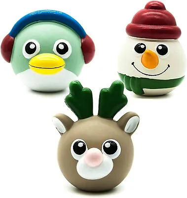 £8.95 • Buy Christmas Xmas Festive Squeaky LATEX Dog Chew Toys Gift REINDEER PENGUIN SNOWMAN