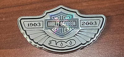 Harley Davidson 100th Anniversary Sissy Bar Medallion Emblem Badge 91760-03 • $109.05