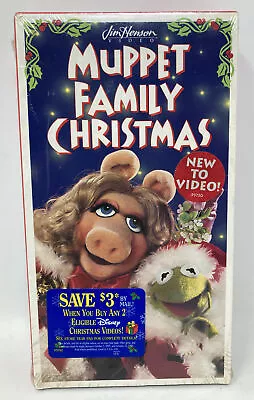 Muppet Family Christmas VHS Tape 1995 Carols Music Brand New Sealed • $42.49