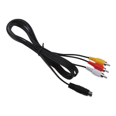 1.5Meter S-Video 7-Pin Mini-DIN Male To 3 RCA Female Cable For TV HDTV 5FT • £5.81