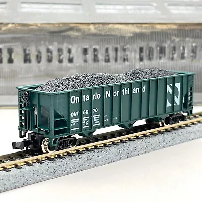 Atlas 3269 Ontario Northland 90 Ton 3 Bay Hopper Coal Load ONT 6070 N Scale • $13.99