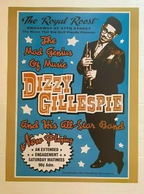 $7.50 • Buy Dizzy Gillespie Concert Vintage Jazz Music Print 18x24 Poster 