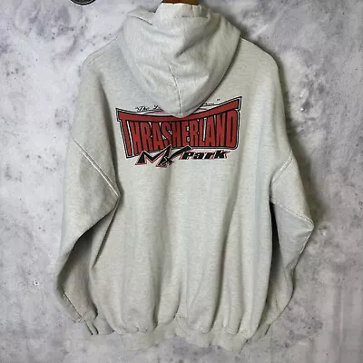 Thrasherland MX Park Hoodie Mens XL Gray Sweatshirt O5 • $20