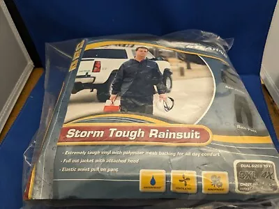 Stearns Storm Tough Rainsuit 3XL/4XL Chest Size-54 -60  Waist Size 48 -54  • $24.99