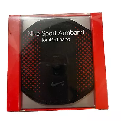 Nike Sport Armband For Ipod Nano Black Red-Jogging Hiking Running Walking NEW • $8.90