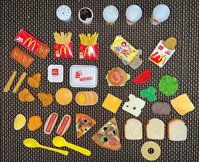 Lot Vintage McDonald’s Play Food Pieces From Various Sets Happy Meal Fast Food • $59.99