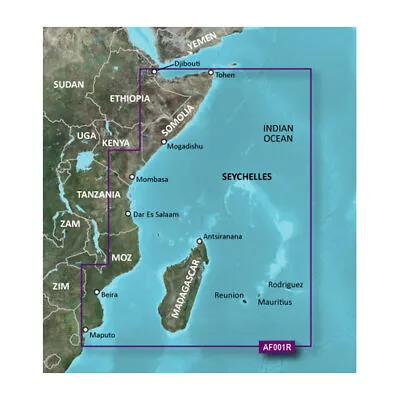 Garmin BlueChart G3 HD - HXAF001R - Eastern Africa - MicroSD/SD • $142.20