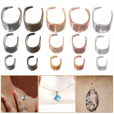  150 Pcs Pendant Buckle Alloy Necklace Charm Holder Jewelry Clasps • £5.55