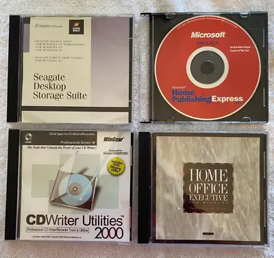 Microsoft Home Publishing + 3 Other Personal & Professional Business CD ROMs • $3.50