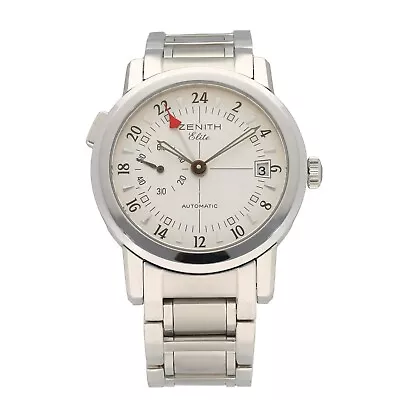 Zenith Port Royal Round Steel Watch 38.5mm Case Grey Dial With 19cm Strap • £1395