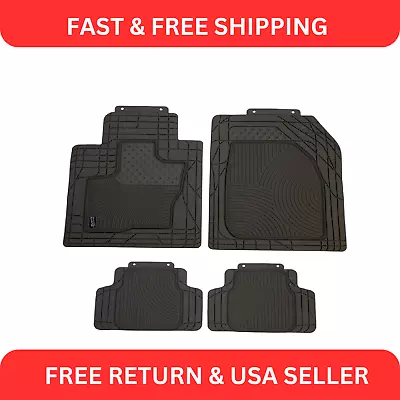 Armor All Custom Accessories Smart Fit Gray Rubber Floor Mat Set Of 4 New • $74.99