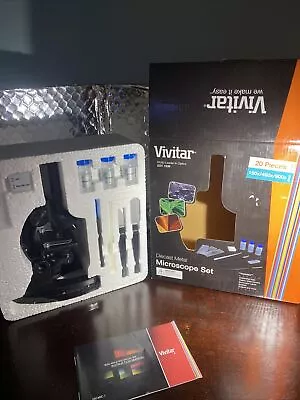 Vivitar Diecast Metal Microscope Set 150x/450x/900x Zoom (603) • $13.44