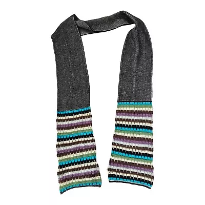 M Missoni Wool Mohair Blend Rectangle Colorful Scarf • $46.79